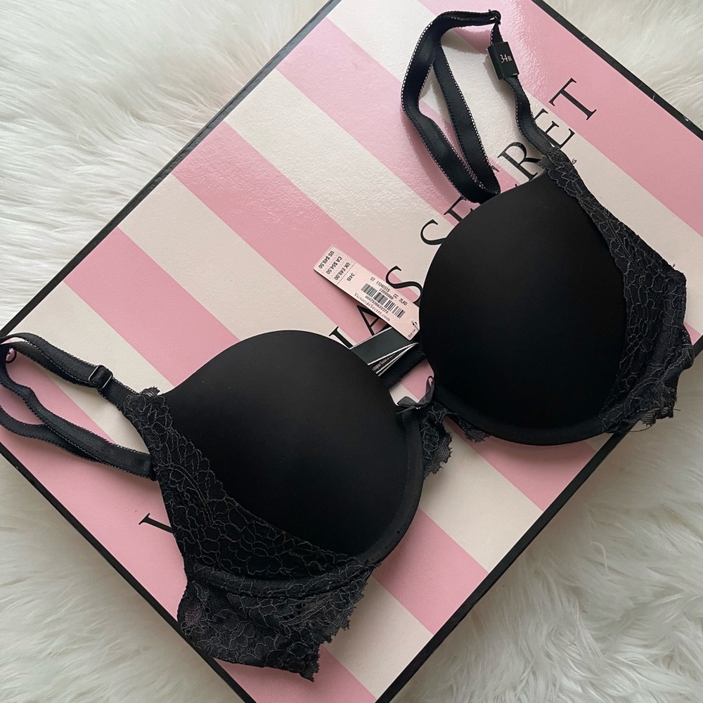 Victoria's Secret Black Lace Push Up Bra - Picture 4 of 7